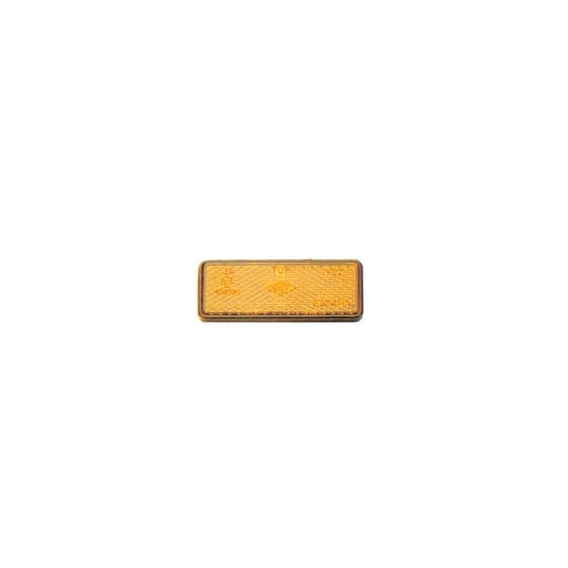 CATADRIOPTICO AMBAR RECTANGULAR CON TORNILLO