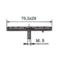 CATADRIOPTICO AMBAR RECTANGULAR CON TORNILLO