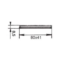 CATADIÓPTRICO ÁMBAR ADHESIVO 80 X 41 MM