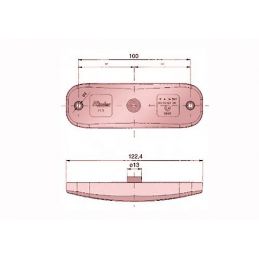 LUZ POSICION TRASERA LED 12V