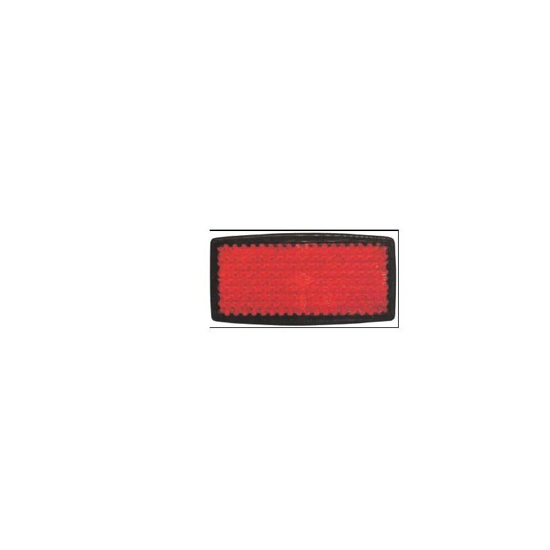 CATADRIOPTICO ROJO RECTANGULAR 105X54 MM BASE DOS TORNILLOS