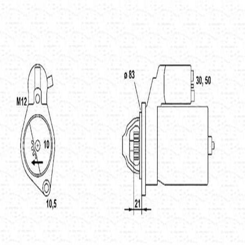 MOTOR DE ARRANQUE OPEL/VAUXHALL (MSR5306, 943253106010)