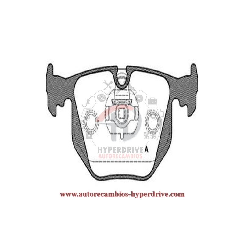 JUEGO PASTILLAS FRENO TRASERAS BMW (BP0650, 363702160650)