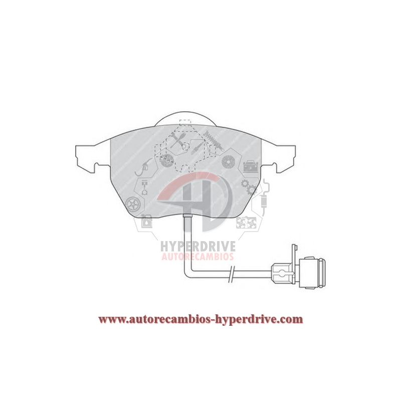 JUEGO PASTILLAS FRENO DELANTERAS AUDI/VOLSKWAGEN (BP0312, 363702160312)
