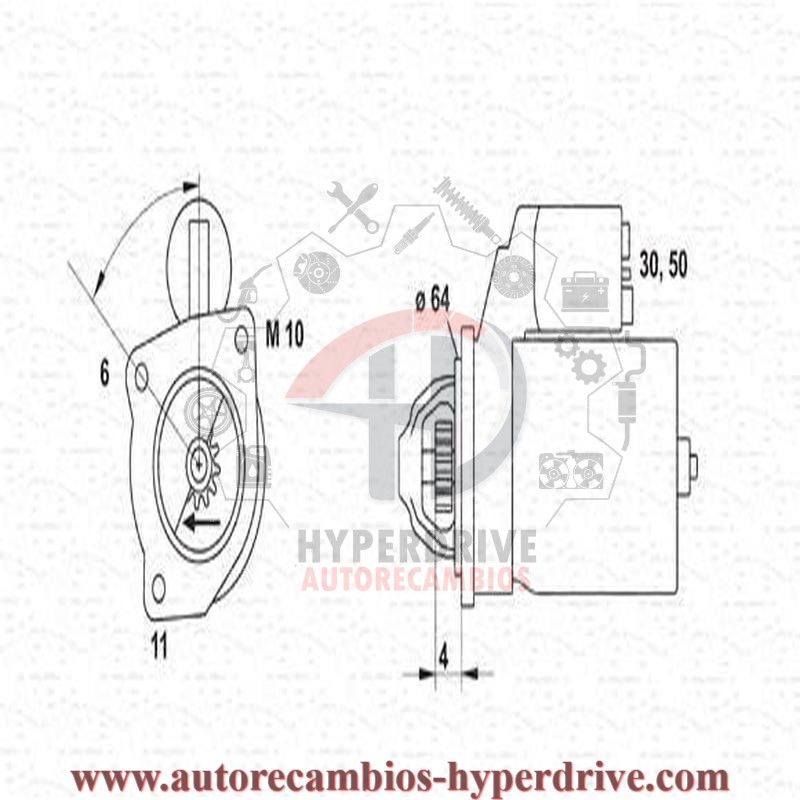 MOTOR DE ARRANQUE RENAULT (MSR5313, 943253113010)