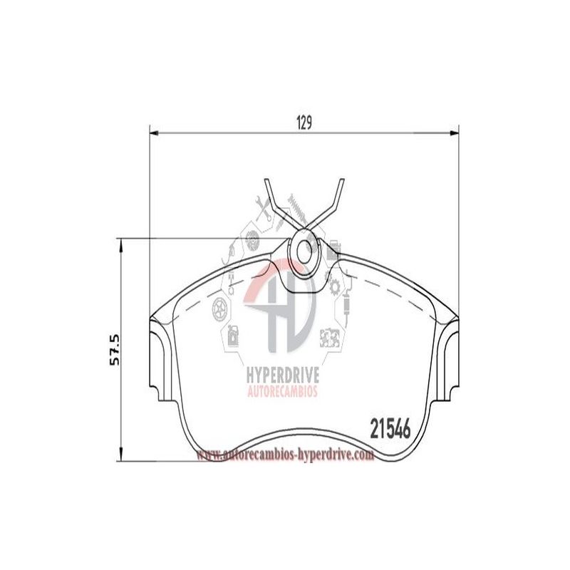 JUEGO PASTILLAS FRENO DELANTERAS NISSAN (T5063MM, 363700205063)