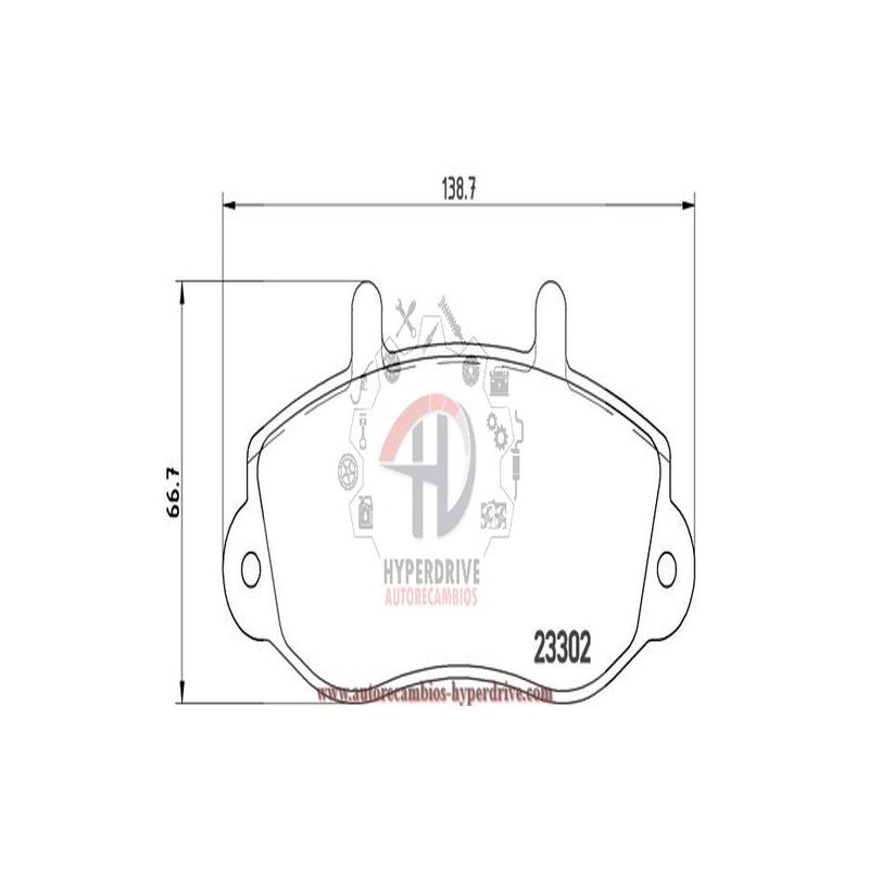 JUEGO PASTILLAS FRENO DELANTERAS OPEL/RENAULT (T9075MM, 363700209075)
