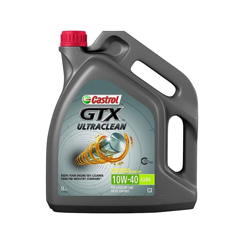 CASTROL 10W40 GTX ULTRACLEAN 5 LITROS