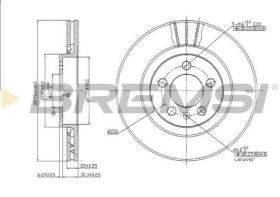 BREMSI CD6928V - DISCO DE FRENO DELANTERO AUDI-SEAT-FORD
