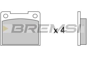BREMSI BP2019 - PASTIGLIE FRENO - BRAKE PADS