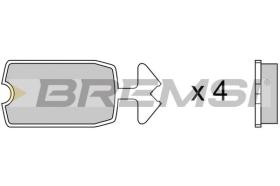 BREMSI BP2039 - PASTIGLIE FRENO - BRAKE PADS