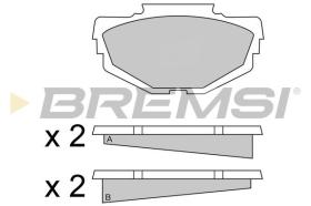 BREMSI BP2040 - PASTIGLIE FRENO - BRAKE PADS