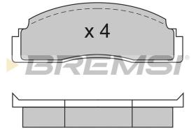 BREMSI BP2104 - PASTIGLIE FRENO - BRAKE PADS