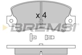 BREMSI BP2114 - PASTIGLIE FRENO - BRAKE PADS