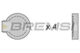 BREMSI BP2122 - PASTIGLIE FRENO - BRAKE PADS