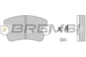 BREMSI BP2132 - PASTIGLIE FRENO - BRAKE PADS