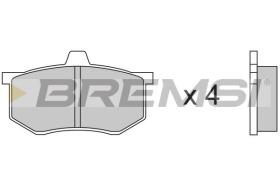 BREMSI BP2140 - JUEGO PASTILLAS DE FRENO BREMSI