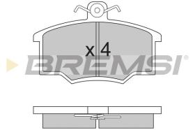 BREMSI BP2143 - PASTIGLIE FRENO - BRAKE PADS