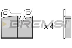BREMSI BP2146 - PASTIGLIE FRENO - BRAKE PADS