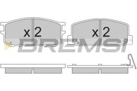 BREMSI BP2167 - PASTIGLIE FRENO - BRAKE PADS