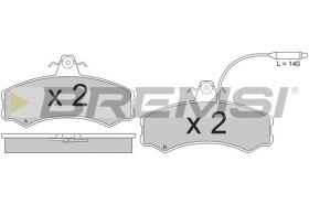 BREMSI BP2196 - PASTIGLIE FRENO - BRAKE PADS