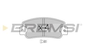 BREMSI BP2203 - PASTIGLIE FRENO - BRAKE PADS