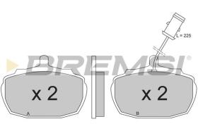 BREMSI BP2206 - PASTIGLIE FRENO - BRAKE PADS