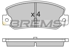 BREMSI BP2212 - PASTIGLIE FRENO - BRAKE PADS