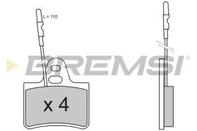 BREMSI BP2214 - PASTIGLIE FRENO - BRAKE PADS