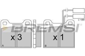 BREMSI BP2224 - PASTIGLIE FRENO - BRAKE PADS