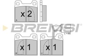 BREMSI BP2225 - PASTIGLIE FRENO - BRAKE PADS
