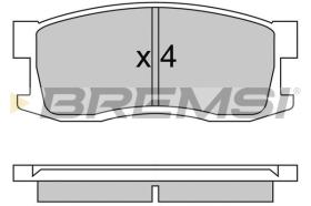 BREMSI BP2244 - PASTIGLIE FRENO - BRAKE PADS