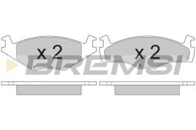 BREMSI BP2261 - PASTIGLIE FRENO - BRAKE PADS