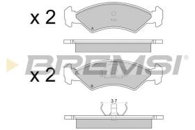 BREMSI BP2263 - PASTIGLIE FRENO - BRAKE PADS