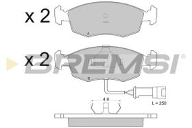 BREMSI BP2282 - PASTIGLIE FRENO - BRAKE PADS