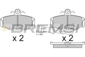 BREMSI BP2284 - PASTIGLIE FRENO - BRAKE PADS