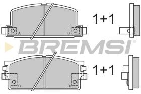 BREMSI BP2294 - PASTIGLIE FRENO - BRAKE PADS