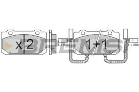 BREMSI BP2319 - PASTIGLIE FRENO - BRAKE PADS