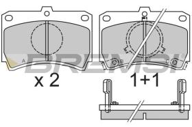 BREMSI BP2327 - PASTIGLIE FRENO - BRAKE PADS