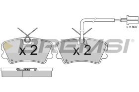 BREMSI BP2342 - PASTIGLIE FRENO - BRAKE PADS