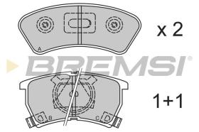BREMSI BP2352 - PASTIGLIE FRENO - BRAKE PADS