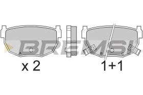 BREMSI BP2357 - PASTIGLIE FRENO - BRAKE PADS