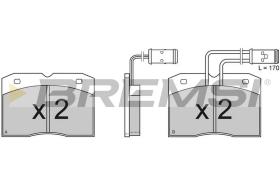 BREMSI BP2363 - PASTIGLIE FRENO - BRAKE PADS