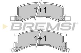 BREMSI BP2404 - PASTIGLIE FRENO - BRAKE PADS