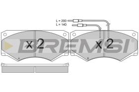 BREMSI BP2416 - PASTIGLIE FRENO - BRAKE PADS