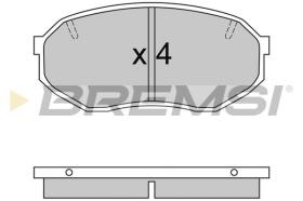 BREMSI BP2421 - PASTIGLIE FRENO - BRAKE PADS