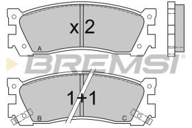 BREMSI BP2422 - PASTIGLIE FRENO - BRAKE PADS