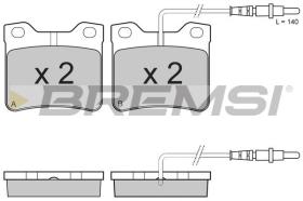 BREMSI BP2431 - PASTIGLIE FRENO - BRAKE PADS