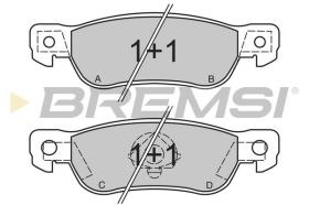 BREMSI BP2436 - PASTIGLIE FRENO - BRAKE PADS