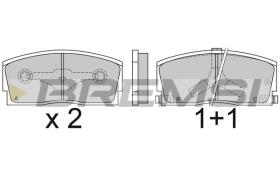 BREMSI BP2437 - PASTIGLIE FRENO - BRAKE PADS